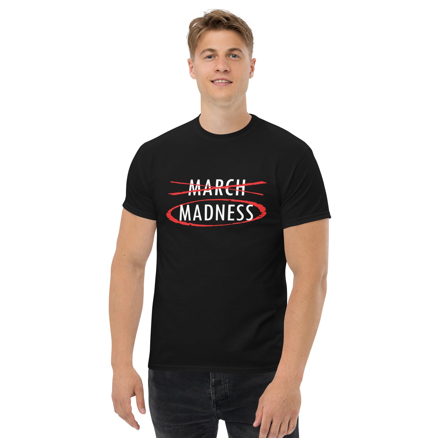 March Madness White Lettering T-Shirt