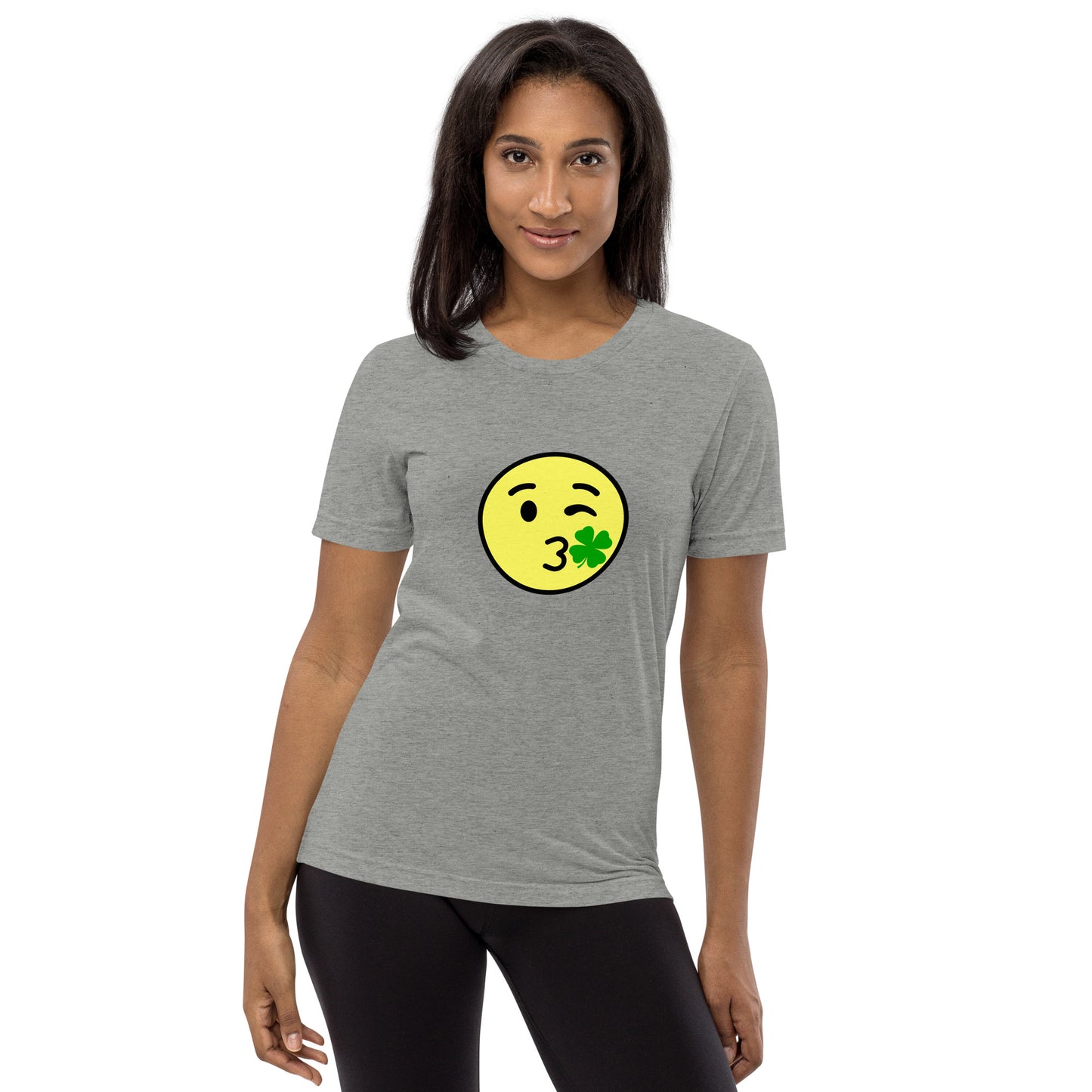 Kiss Me Luck Emoji Short Sleeve T-shirt