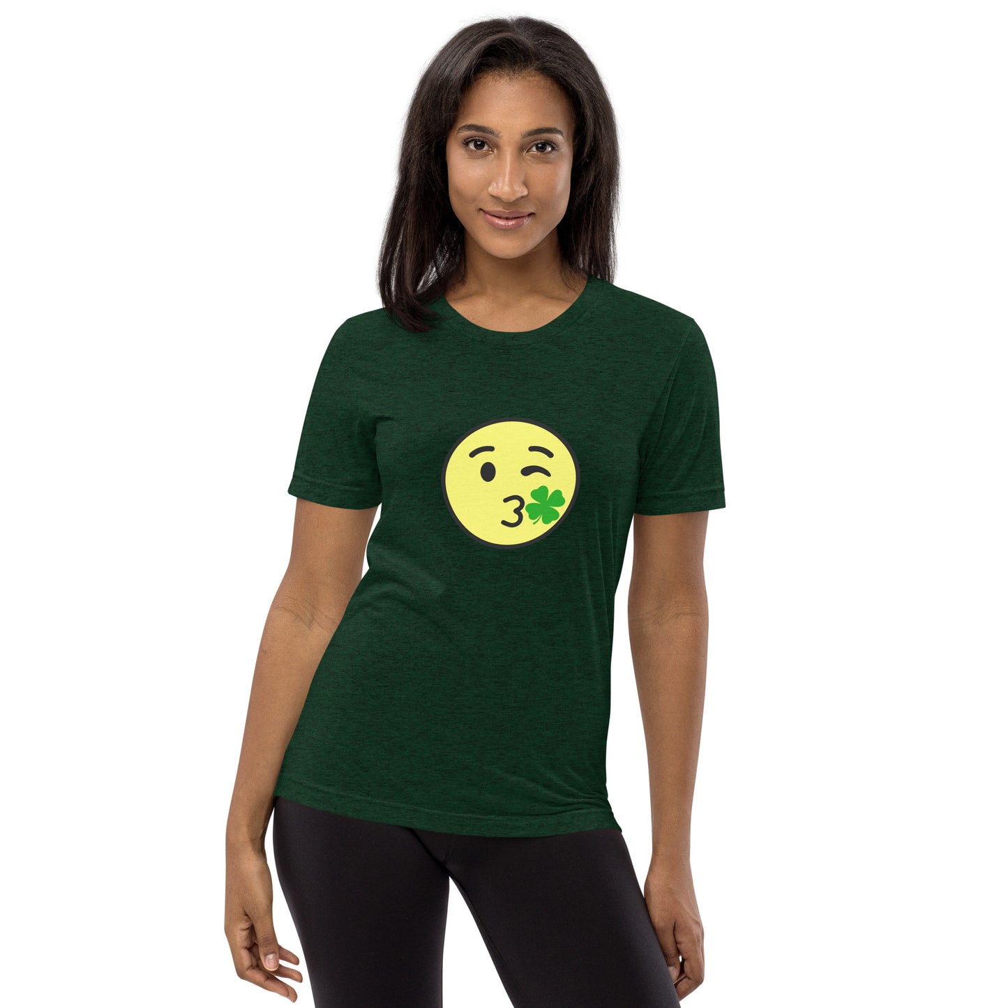 Kiss Me Luck Emoji Short Sleeve T-shirt