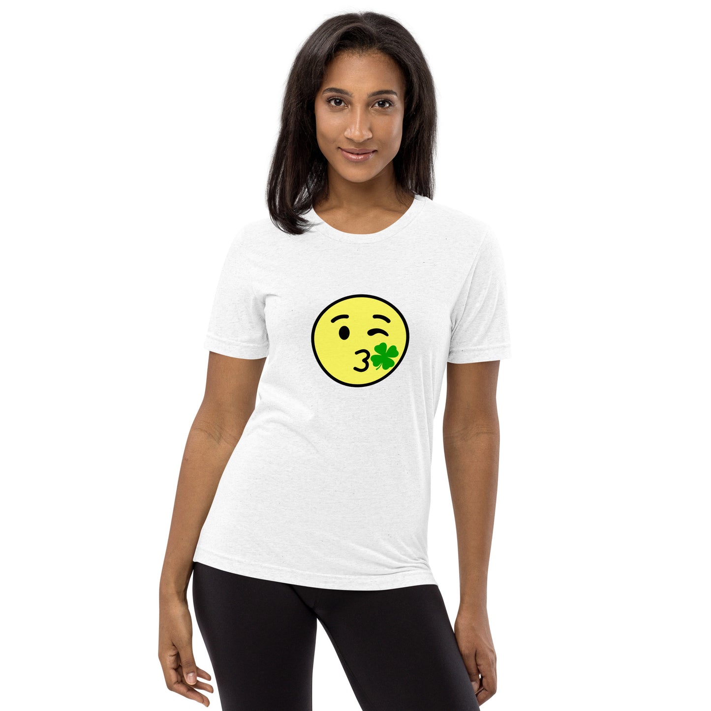 Kiss Me Luck Emoji Short Sleeve T-shirt